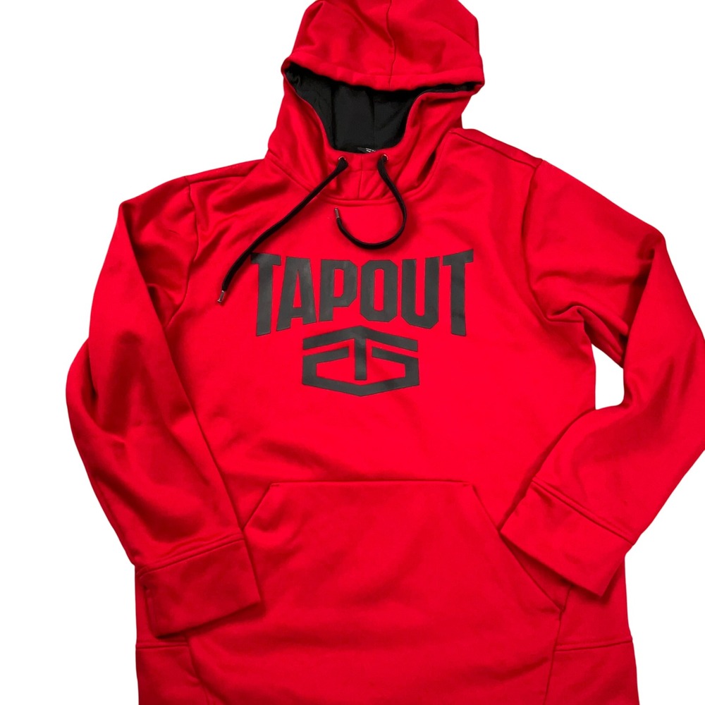 TAPOUT Hoodie Men Medium Red Pullover Long Sleeve Casual Activewear Menswear